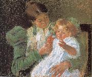 Mary Cassatt Mother and son Germany oil painting artist